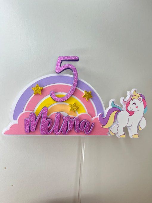 Cake toppers licorne