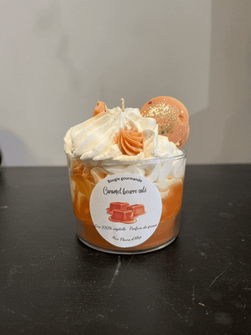 Bougie gourmande "caramel beurre salé"