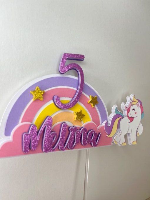 Cake toppers licorne